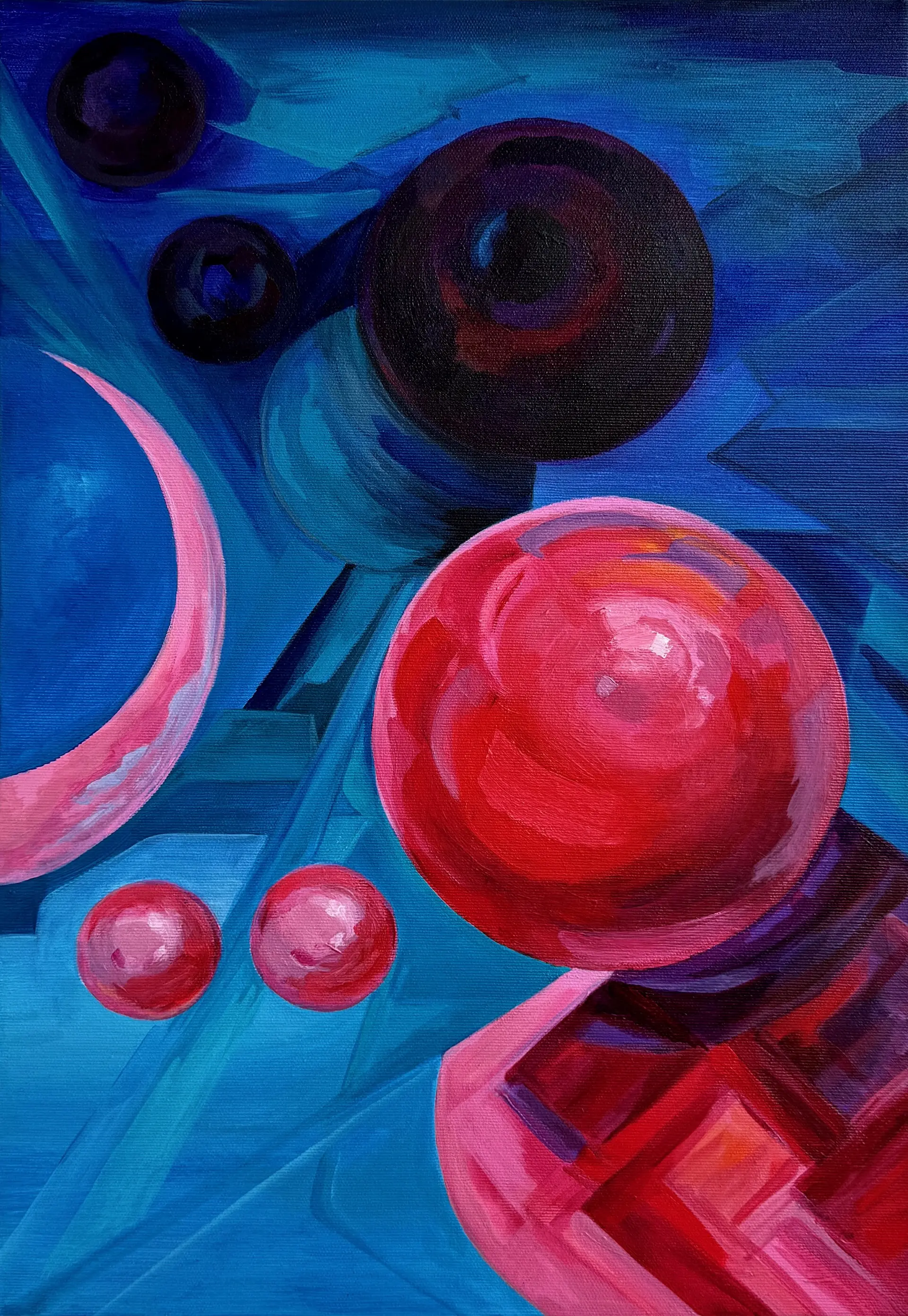 Ester Dubay - AD INFINITUM, 35 X 50  CM, ACRYLIC ON CANVAS, 2024